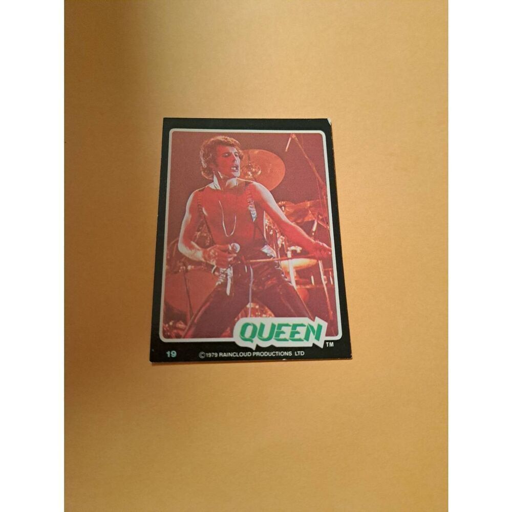 Vintage 1979 Raincloud Productions Queen Trading Card #19 Rock Band Memorabilia